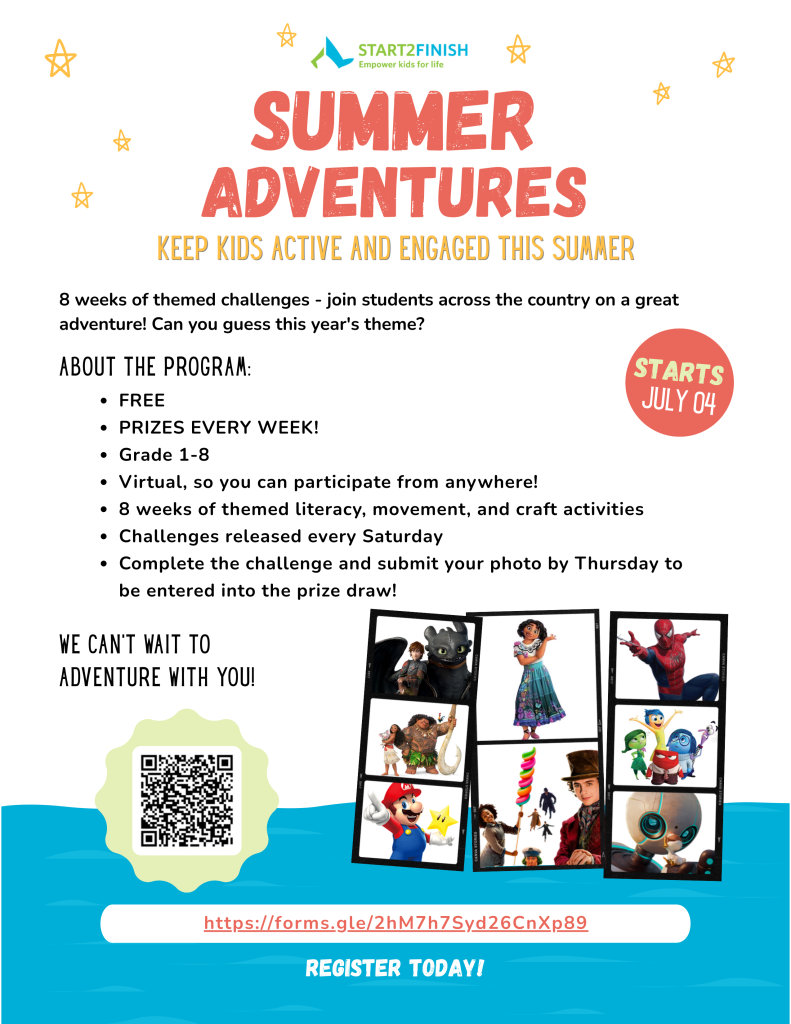 Summer Adventures 
Keep kids active and engaged this summer
8 weeks of themed challenges - join students across the country on a great adventure! Can you guess this year's theme?
Starts July 4th
