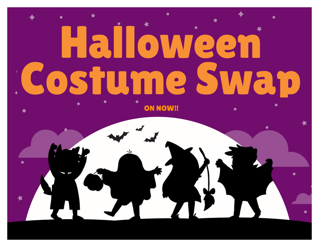 Halloween Costume Swap on now!!